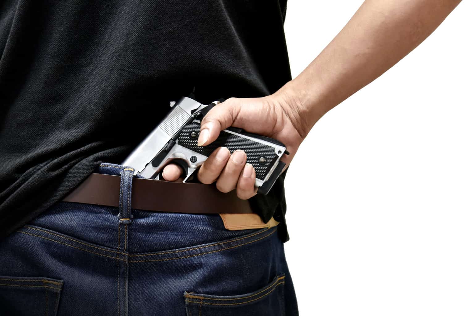 What is Aggravated Assault Under California Law (245 (PC))? 1 Someone holding a gun tucked into the back of their pants to illustrated aggravated assault charges in California