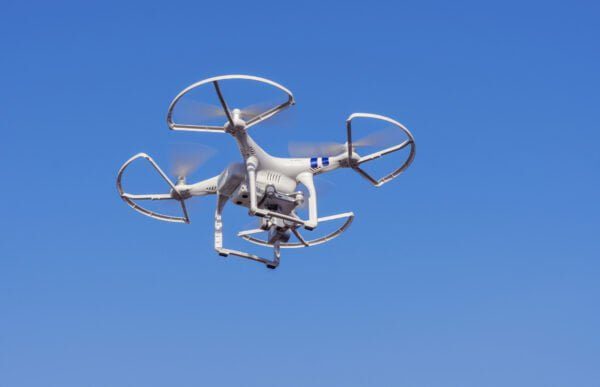 A drone like the one used to interfere with fire crews in June