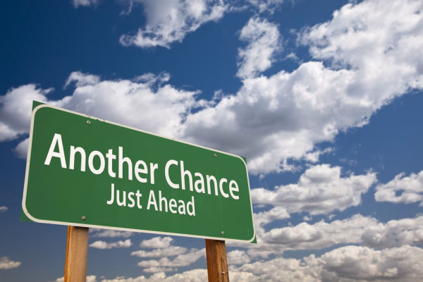 DUI Expungement in Vista, California 1 A road sign reads "another chance just ahead" in reference to DUI expungements in San Diego County